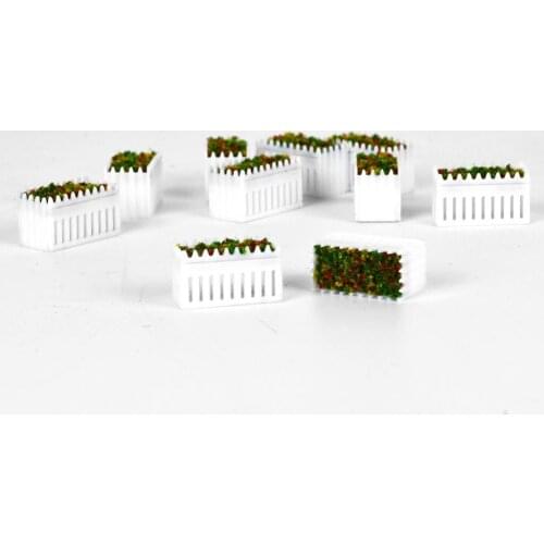 10 Pcs 1:150 Miniature Fairy Garden Flower in Pot Plant Ornamentm Girl Toy
