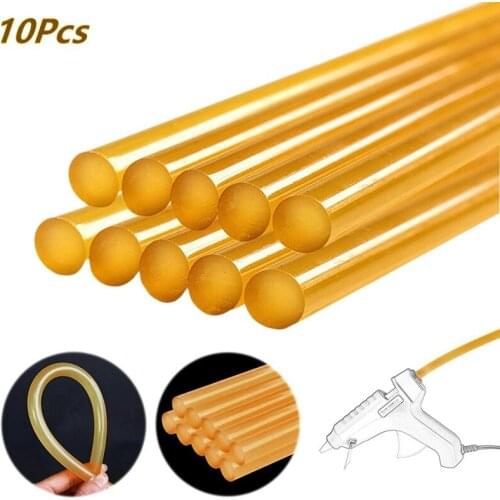 10X Dent Repair Glue Sticks Paintless Dent Repair Tool Glue Sticks for Hot Glue -Gun Car Repair Dent Remover Tool Yellow