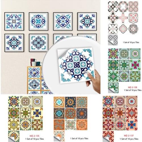 28 Styles For Choose Tiles Sticker Kitchen Bathroom Wardrobe Tables Art Mural Home Decor Waterproof Peel & Stick PVC Wall Decals