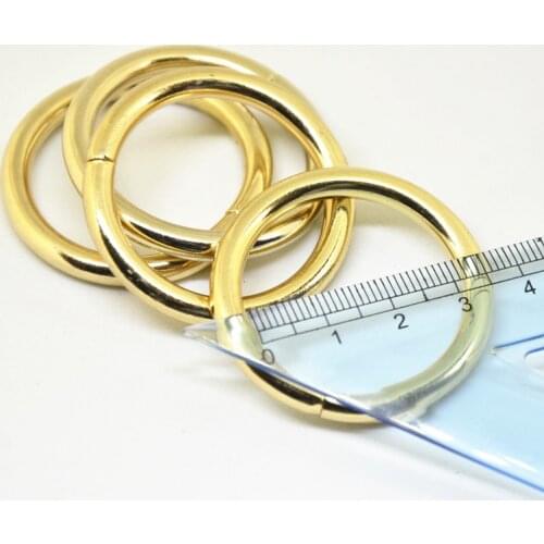30PCS DIY Leather Craft Bag Strap Accessories Metal O Ring Thickness Buckle 38mm 1.5''inch