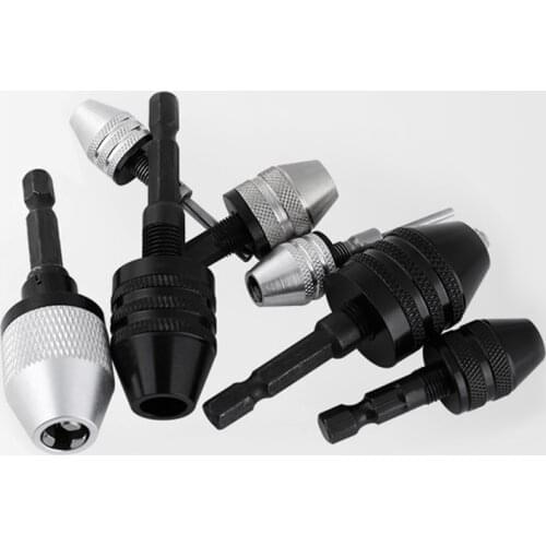 Keyless Drill Chuck 0.3mm-3.6mm 0.6mm-6.5 Mm Clamping Range Driver Tool Accessories Easily Into The Power Drill Driver