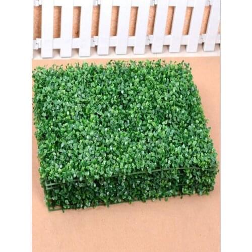 Free Shipping Artificial Turf Carpet Simulation Plastic Boxwood Grass Mat 25cm*25cm Green Lawn For Home Garden Decoration