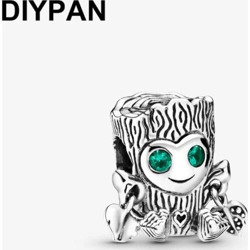 925 Sterling Silver Sweet Tree Monster Charm Fit Original Pandora Charms Bracelet 925 Silver Women Fasion Jewelry DIY Berloque