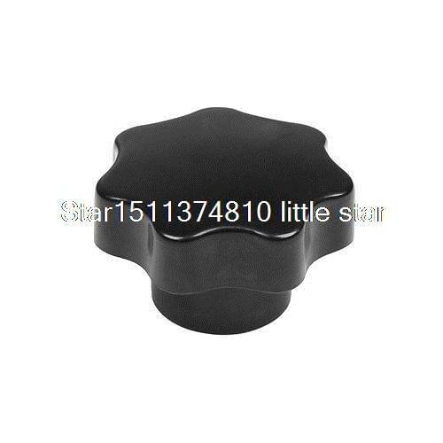 Black Gold Tone M12 60mm Diameter Star Head Clamping Knob Repair Part