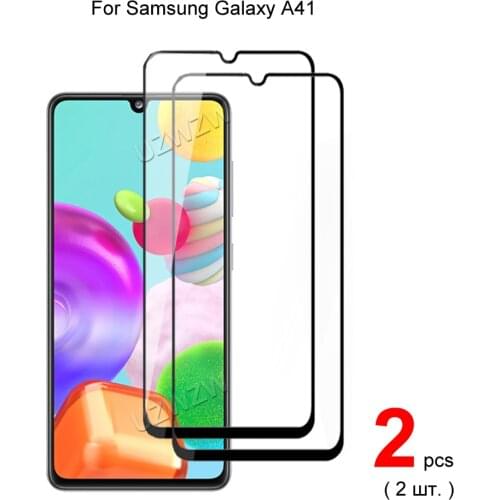 2pcs Glass For Samsung Galaxy A41 Full Cover Screen Protector Protective Tempered Glass For Samsung Galaxy A41 Glass