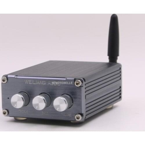 Finished Digital Audio Amplifier 15W+15W HIFI class D desktop tone preamplifier Bluetooth 4.2