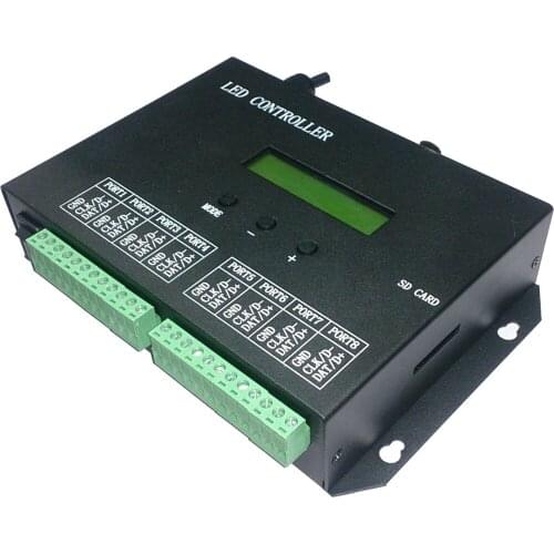 H803SA AC Synchronous Symphony SD Card Programmable DMX512 Console Controller Fence Tube Module Exposed Light