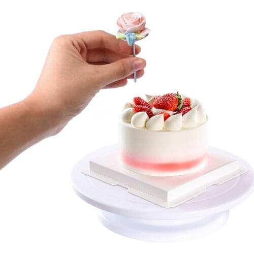 Cake Decorating Tools Cakes Turntable Kit Plastic Rotary Baking Stand Piping Nozzle Piping Bag Set Cake Accessories Cakes Tools