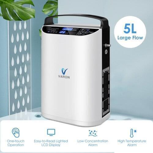 5L Oxygen Concentrator Generator 93% High concentration Pulse Flow Oxygen Concentrator for Home Use and Travel Oxygen Machine