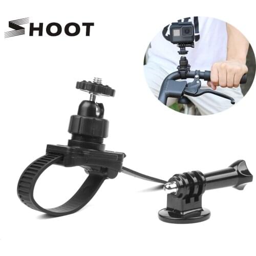 SHOOT Bicycle Motorcycle Handlebar Zip Strap Mount for GoPro Hero 7 6 5 Black Xiaomi Yi 4K Sjcam Eken H9r Go Pro 7 6 Accessory