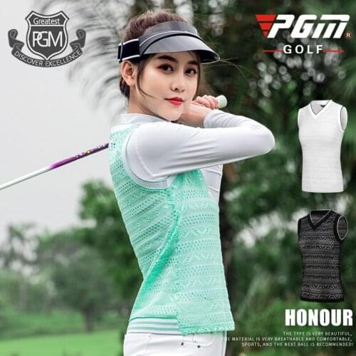 2020 Pgm Women Golf Vest Jacket Autumn Slim Warm Shirt Sleeveless Mesh Sports Coat Windproof Vest Jacket Golf Apparels