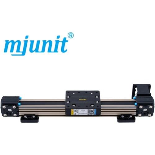 Mjunit belt drive linear guide sliding table module manipulator for precision high speed single axis reciprocating testing