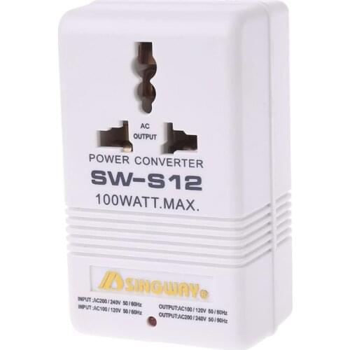 New Professional Power Voltage Converter 220/240V To 110/120V Adapter S08 Wholesale&DropShip