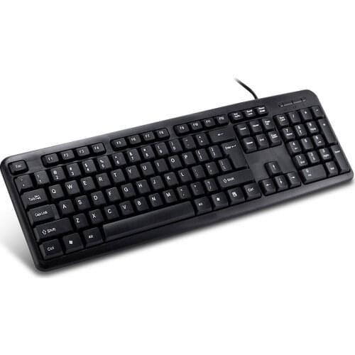 104 Key Keyboard KB8236 USB Wired Keyboard Portable Lightweight Ergonomic Office Gaming Chocolate Keyboard for Laptop/PC