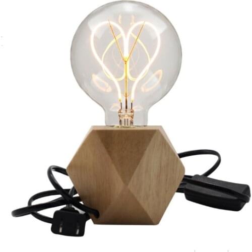 Retro Edison E27 4W Soft Spiral LED G95 Bulb Ampoule Vintage Table Lamp Loving Heart Filament Decoration