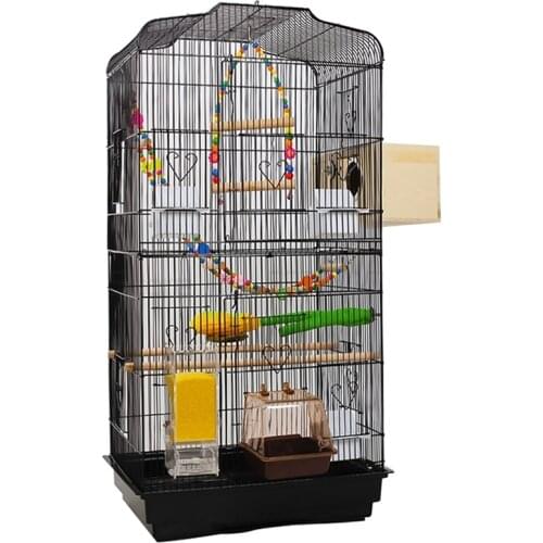 Luxury parrot cage Wren myna tiger skin Xuanfeng peony bird cage large breeding cage super large double deck Villa