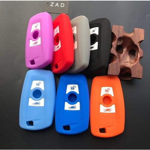 ZAD silicone key fob cover case shell skin hood for BMW F10 F20 F30 Z4 X1 X3 X4 M1 M2 M3 E90 1 2 3 5 7 SERIES Remote keyless