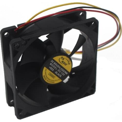 12V DC 6cm PC Cooling Fan Portable Cooler Fan Ball Bearing 3 Pin Connector