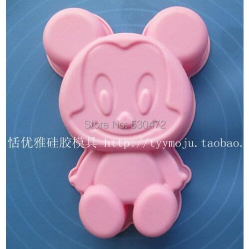 1 PCS Mickey silica gel cake mold baking mould heat resisting roast