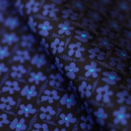 145cm wide fashion jacquard brocade high-grade small flower clothing fashion windbreaker dress jacquard fabric