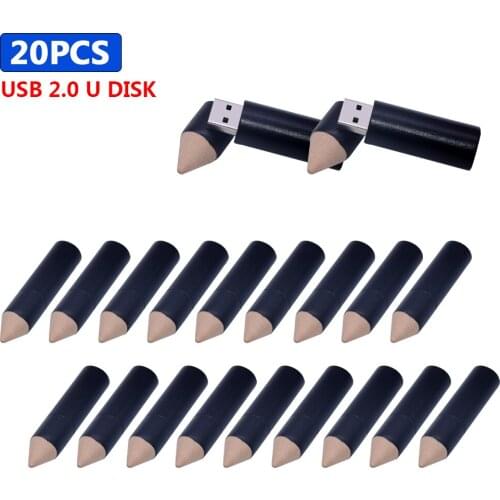 20pcs/lot fashion hot sell wooden pen + box usb flash drive 4GB 8GB 16GB 32GB 64GB usb 2.0 custom logo made gift pen drive