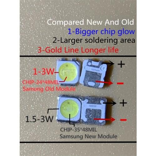 2000pcs FOR SAMSUNG LED Backlight TT321A 1.5W-3W 3V with zener 3228 2828 Cool white LCD for TV Application SPBWH1320S1EVC1BIB