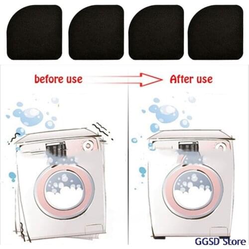 4pcs Anti-Vibration Washing Machine Sponge Pad Anti Vibration Pads Washer Feet Refrigerator Shock Mat Gasket Fixed Non-Slip Pads