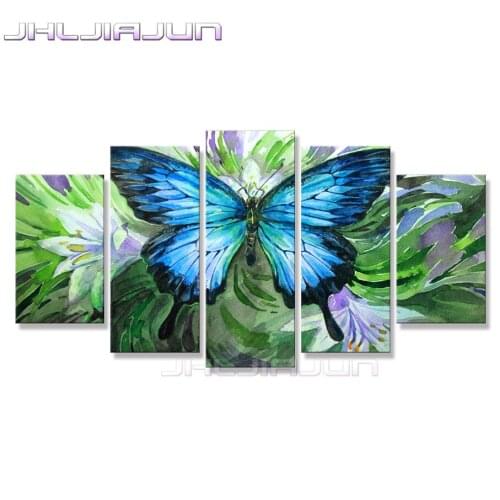 5 piece canvas art print painting Modular pictures home decor modern flower butterfly Movie poster Child room decoration Nordic