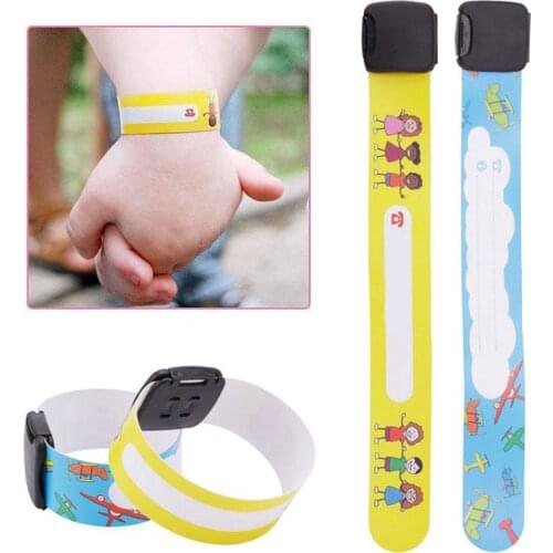 8pcs/12pcs Adjustable Safety Wristbands Reusable Bracelets for Kids Child Travel Event Field Trip Outdoor Activity Waterproof