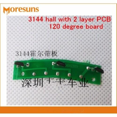 Free Ship 10pcs/lot Electric vehicle motor hall plate circuit board hall element 3144 hall with 2 layer PCB 60/120 degree board