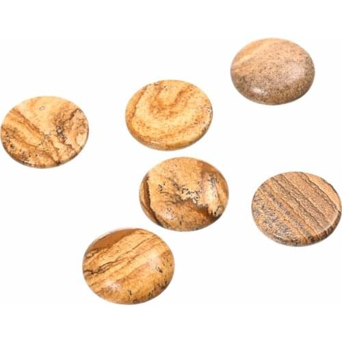 New Fashion 20pcs/lot Natural Picture Round Stone Cabochon Dome Beads 6/8/10/12/14/16/18/mm fit DIY Necklace Bracelet Findings