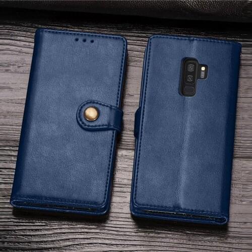 For Samsung galaxy S8 S9 S8 Plus S9 Plus Cover Wallet PU Leather Phone Bag Case Simple Card Holders Shell Free Shipping
