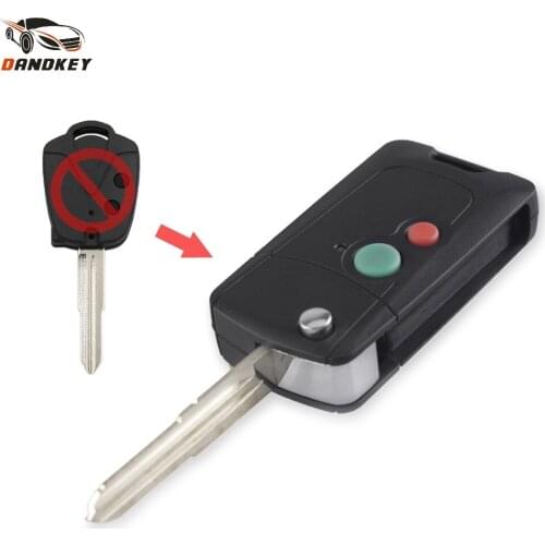 Dandkey 2 Buttons Fob For Proton Wira 415 416 Persona Flip Folding New Keyless Entry Remote Key Shell Case With Right Blade