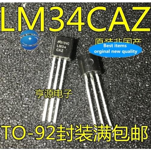 2PCS LM34 LM34CAZ the TO-92 temperature sensor in stock 100% new and original