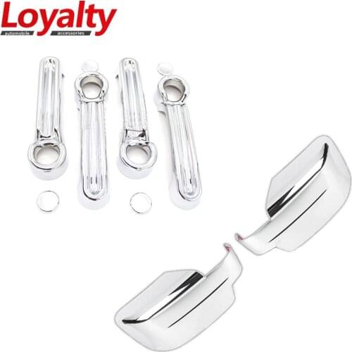 Loyalty Chrome Auto Part for 2007-2012 Dodge Nitro & 2008-2013 JEEP Liberty Side View Mirror + 4 Door Handle Cover Car Styling