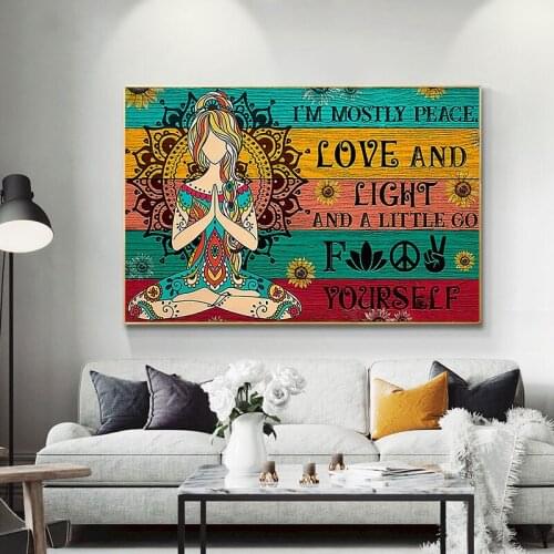 Yoga Canvas Art Paintings Modern Wall Posters And Prints Art Pictures For Living Room Cuadros Decoration