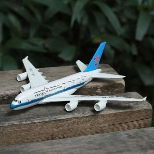 China Southern Airlines A380 Airplane Diecast Aircraft Model 6" Metal Aeroplane Home Office Decor Mini Moto Toys for Children
