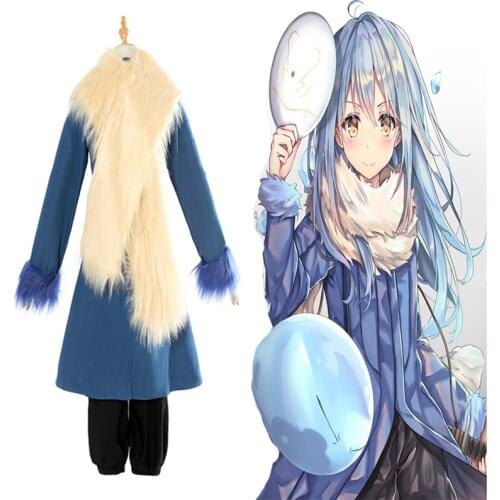 Anime Comic That Time I Got Reincarnated As A Slime Cosplay Costumes Rimuru Tempest Cosplay Uniform Halloween Mikami Satoru Blue