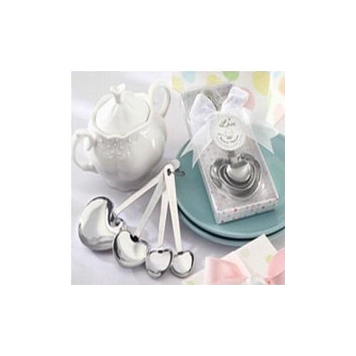 Unconditional Love Stainless-Steel Measuring Spoons Wedding&Bridal Shower Favors