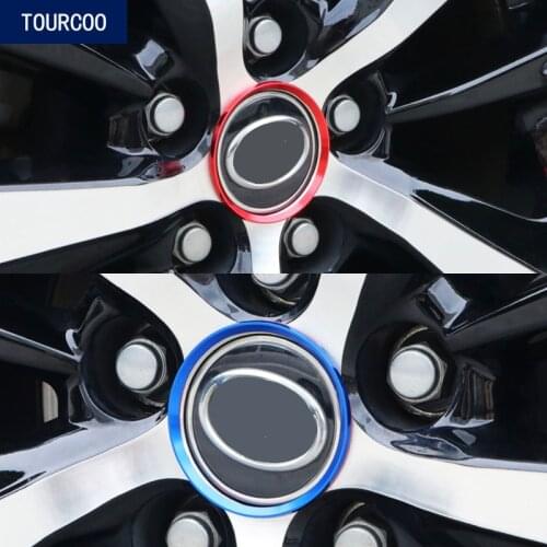 Steering Wheel Hub Center Trim Cover Sticker for Toyota RAV4 CHR Corolla Camry Car Styling Modification Accessories