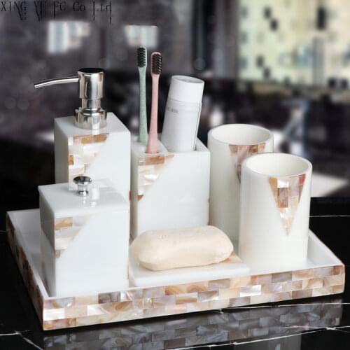 Nordic Modern Bathroom Supplies Creative Resin Mouthwash Cup Soap Dish Toothbrush Holder Home Bathroom Decoration Accessories
