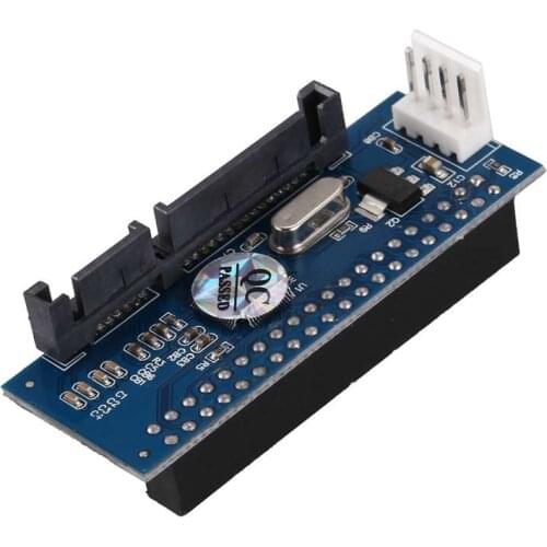 New 3.5 Inch Ide To Sata 4 Pins Hard Drive Convertor Hdd Parallel To Serial Adapter With Extension Power Cable