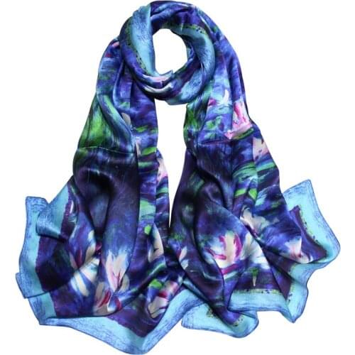 Super Large Long Scarf Women Scarfs Pashmina Wraps The Kingdom of Animals Arts Painting Design 180x65cm