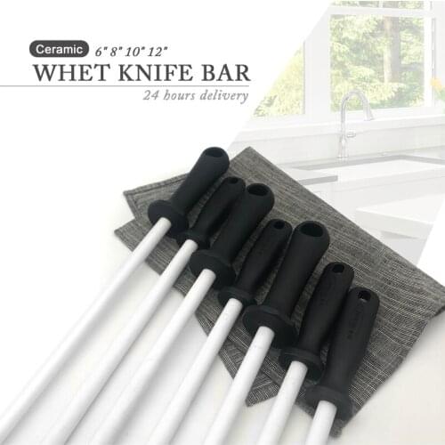 Knife sharpener sharpening system Sharpening steel ceramic sharpening rod 6 "8" 10 "12" ceramic sharpening rod Kitchen tool