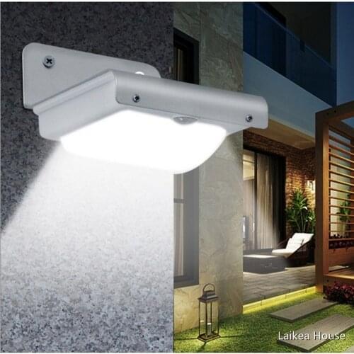Solar Induction Wall Lamp Plane 16 Led Lighting Energy-Saving Lampshade Eave Lamp Wall Mounted Solar Sensor Light Corridor Lamp