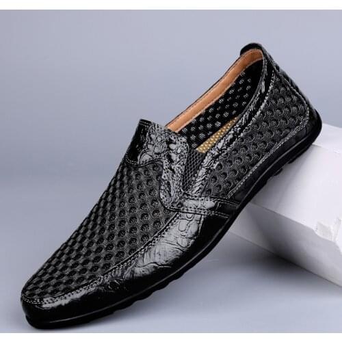 Summer casual mens shoes casual mens shoes breathable mens outdoor flat mesh mens shoes lightweight summer shoes