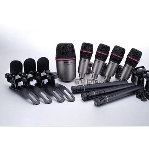 Takstar DMS-DH8P Drum Set Series Microphone Hit the drum drum kit instruments sound pickup etc come with Aluminum case