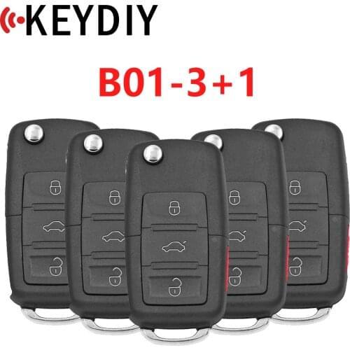 KEYDIY KD Key B01 Remote Control 3+1 Button B Series Remote Control For VW Style For KD900(KD200) Machine (5Pcs/Lot)