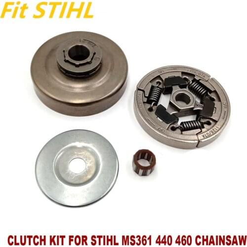 3/8"-7T Clutch Sprocket Drum Rim Washer Needle Bearing Clip For Stihl MS290 MS340 MS360 MS361 044 046 MS440 MS460 Chainsaw