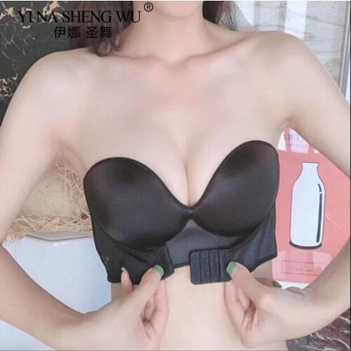 Sexy Strapless Bra Women Invisible Bras Push Up Lingerie Backless Brassiere Seamless Bralette Underwear For Wedding Dress Wear